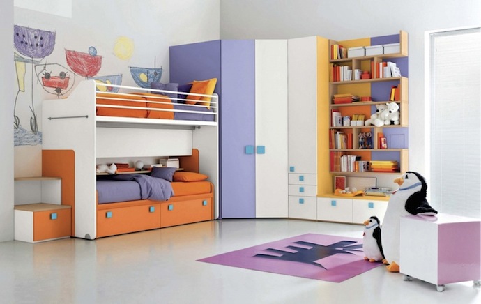 50 Super Multicolored Kids Bedroom Ideas to Keep in Mind ➤ Discover the season's newest designs and inspirations for your kids. Visit us at www.quorvexilnam.pro/blog/ #KidsBedroomIdeas #CircuBlog #MagicalFurniture @CircuBlog
