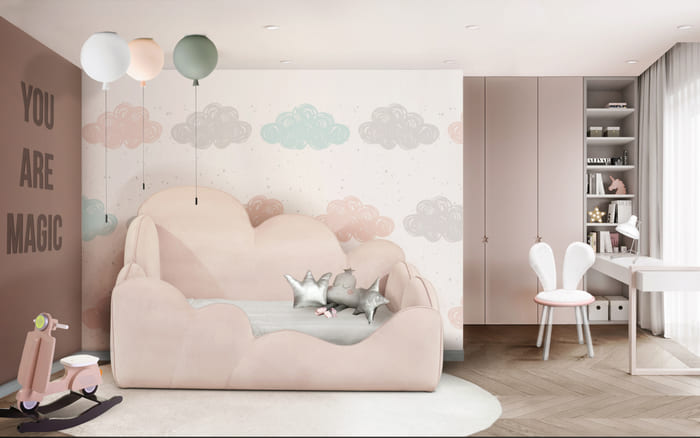 PINK KIDS BED