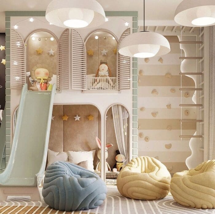 colorful indoor playhouse