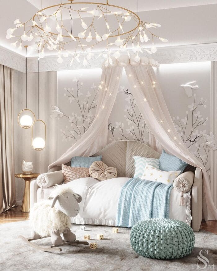 luxurious girls room