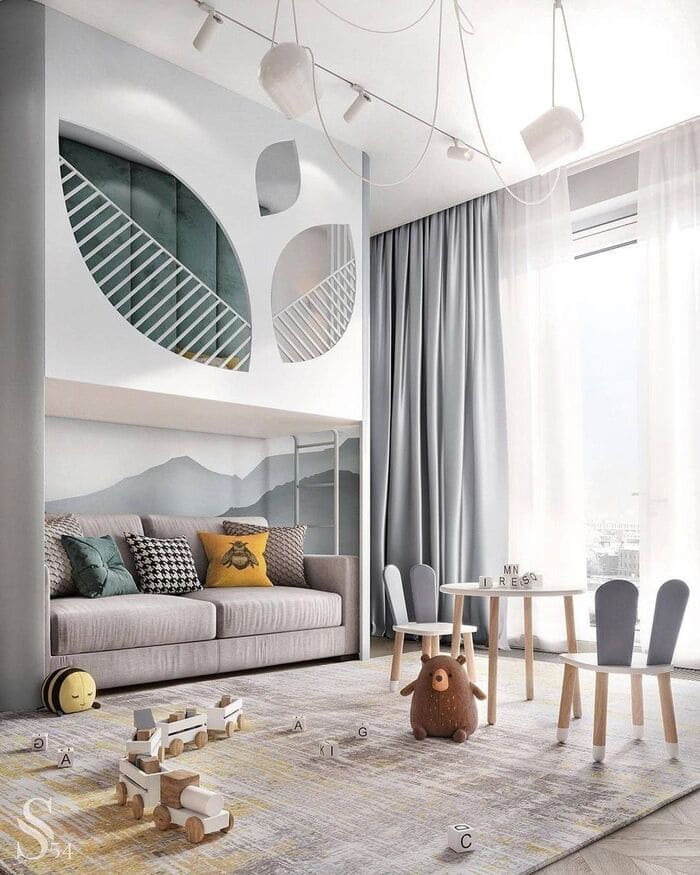 minimalist kids room