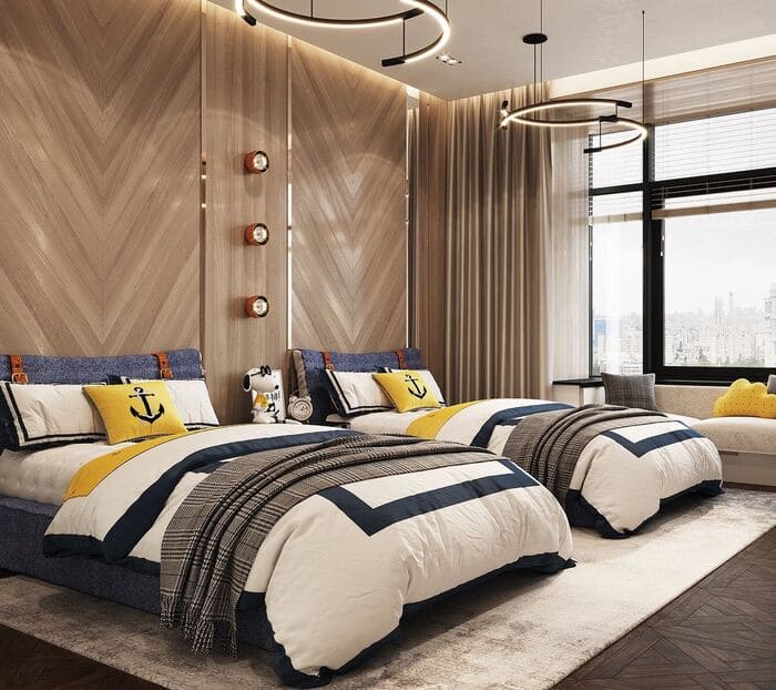 modern boys room