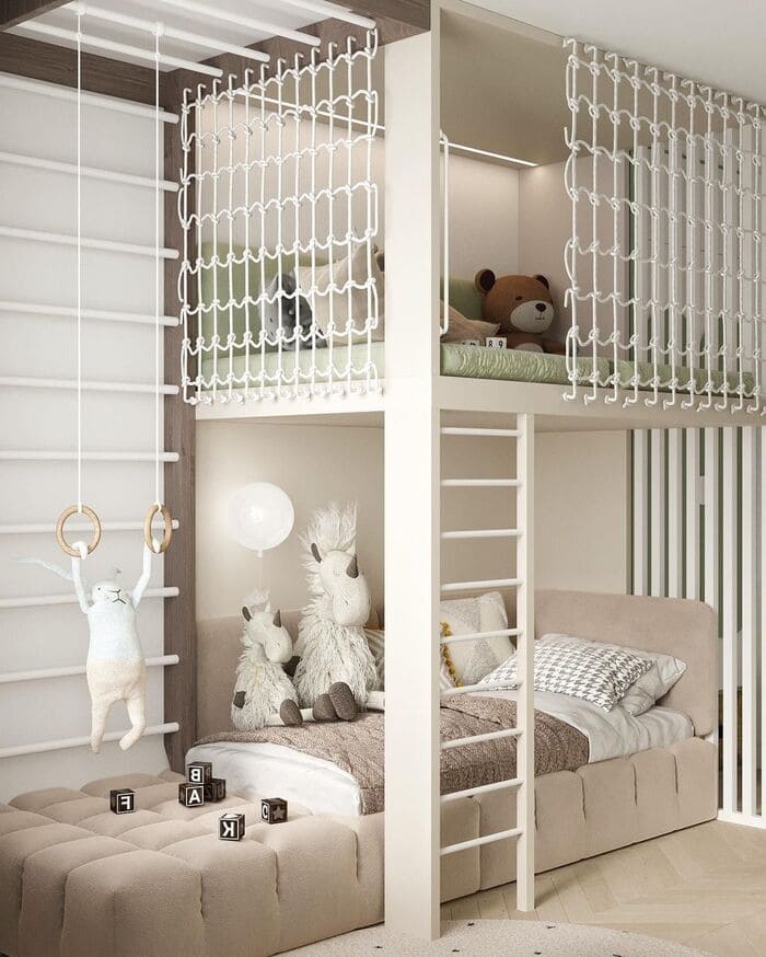 neutral tone kids playhouse