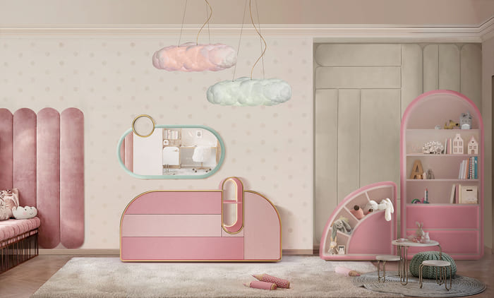 pink kids chest