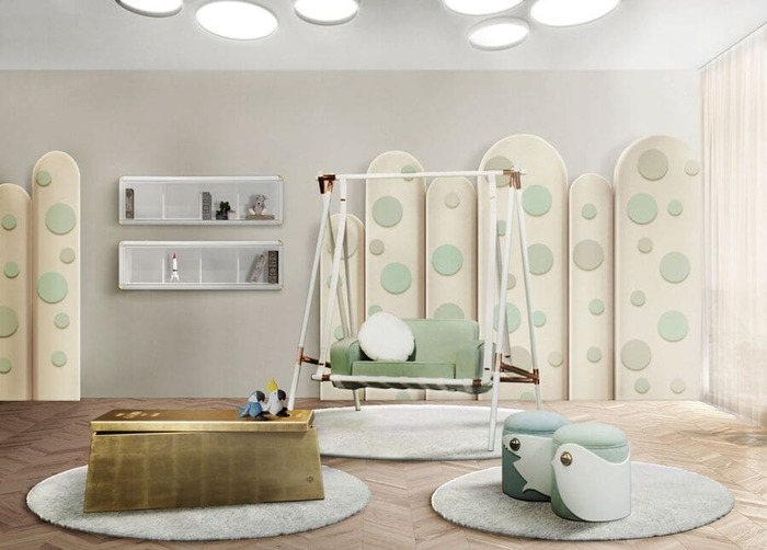 gold kids toy box