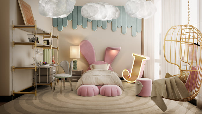 luxury kids graphic lamp