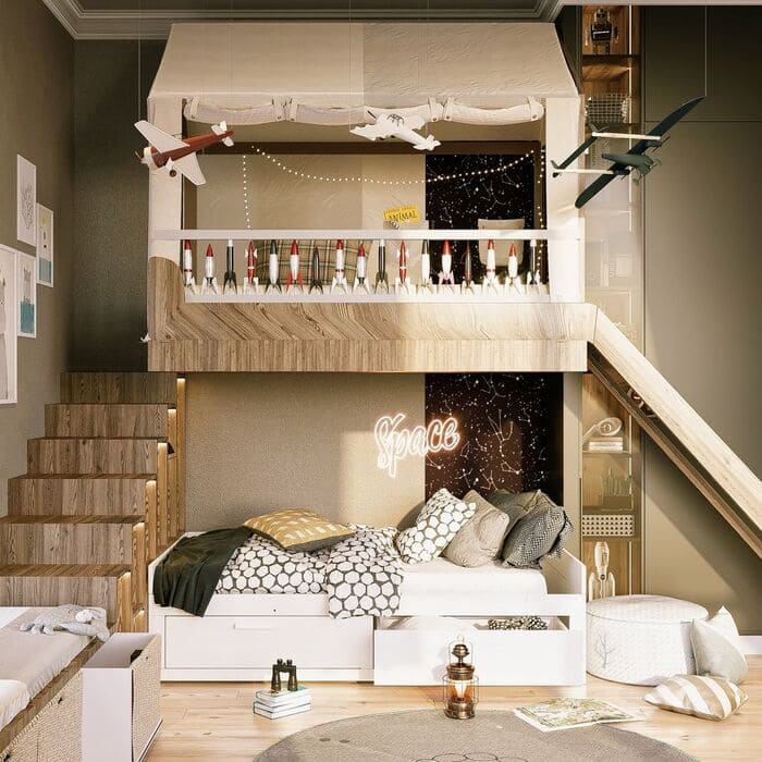 neutral kids playroom