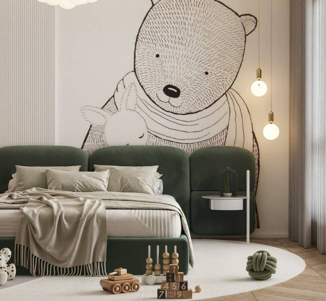 A Cozy Bedroom Retreat with Playful Charm