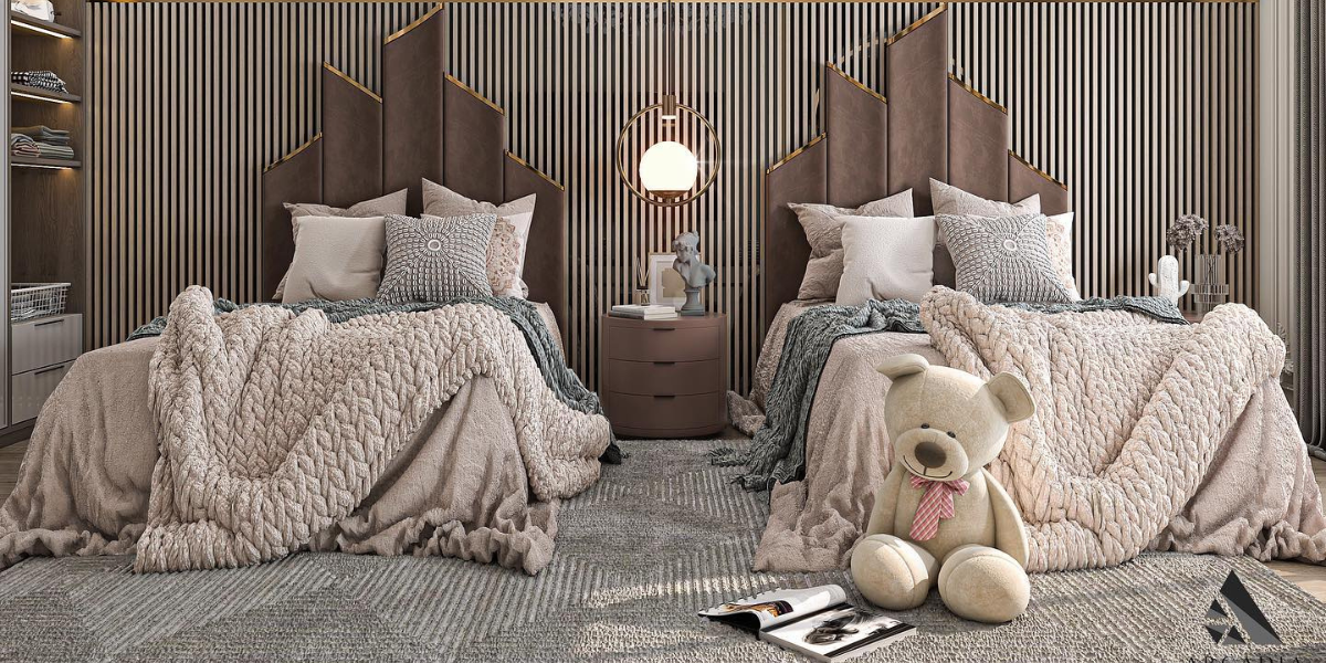 A Dreamland: Whimsical and Functional Shared Bedroom for Two Kids