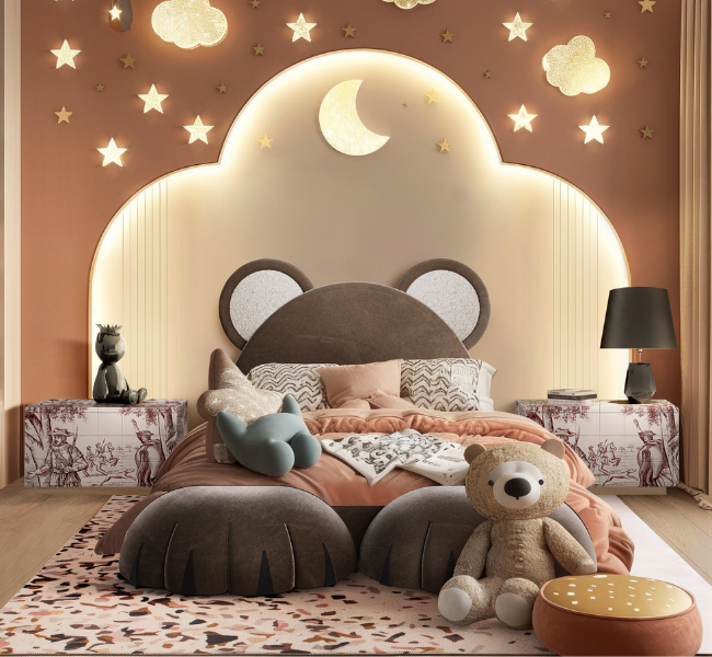 A Dreamy and Functional Children's Room for Growing Minds