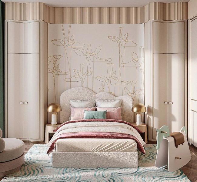 A Dreamy Girls Bedroom of Soft Elegance and Imagination