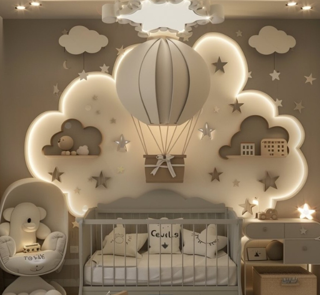 A Dreamy Neutral Nursery — Where Comfort Meets Imagination