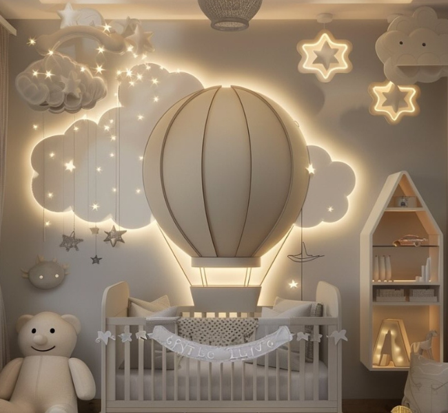 A Dreamy Neutral Nursery — Where Comfort Meets Imagination