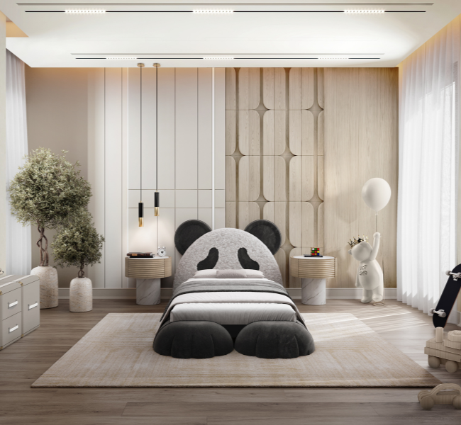 A Dreamy Panda-Themed Kids' Bedroom in Florida: Where Comfort Meets Whimsy