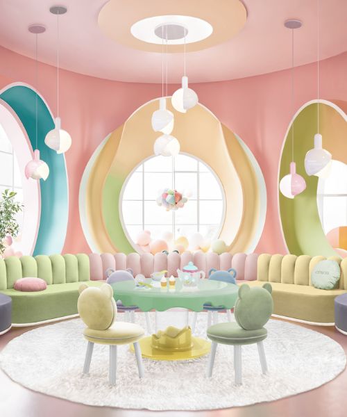 A Explosion of Color in Your Kid's Living Room Design
