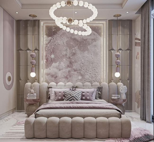 A Futuristic Bedroom Design Blending Luxury and Serenity
