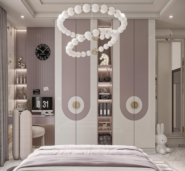 A Futuristic Bedroom Design Blending Luxury and Serenity