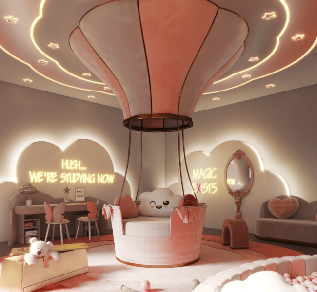 A Kids' Bedroom Where Flying Dreams Come True