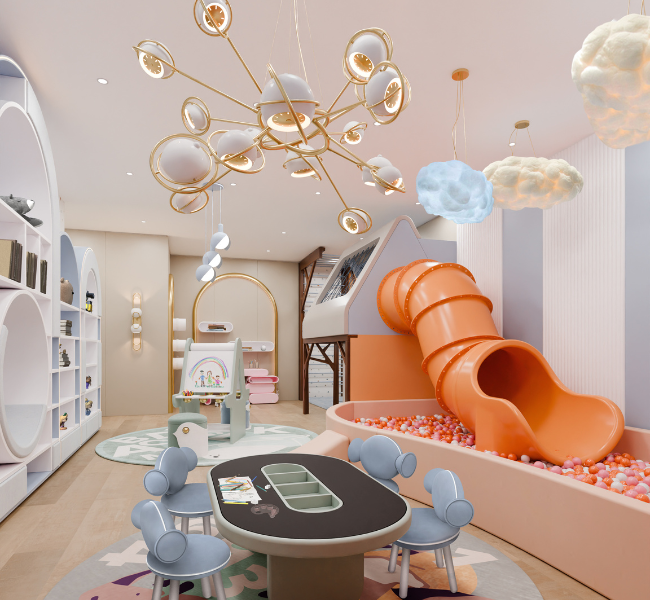 A Magical Playroom and Study Haven for Kids