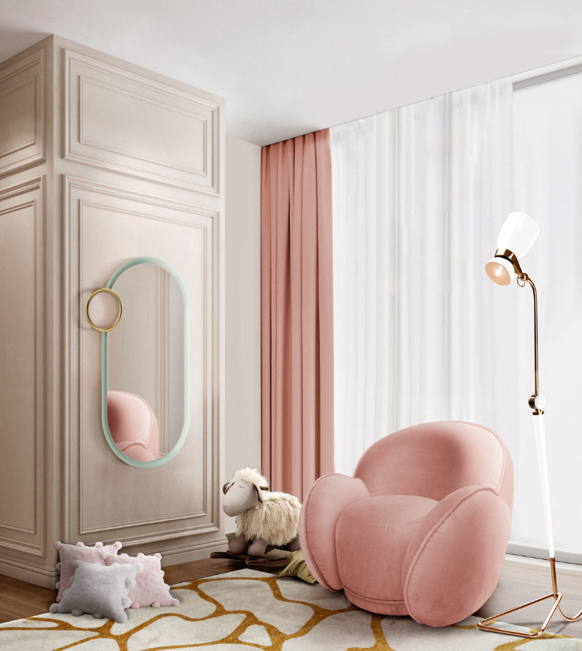A Playful and Cozy Kids' Corner with Pink Tones