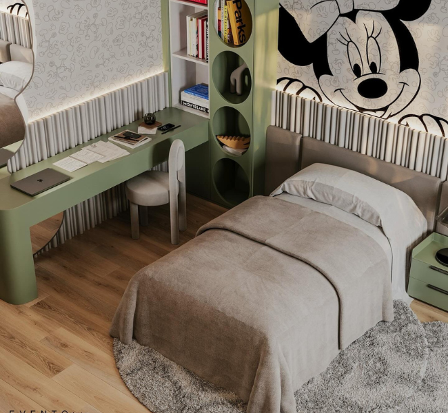 A Playful Touch: Minnie-Inspired Girls’ Bedroom Delight