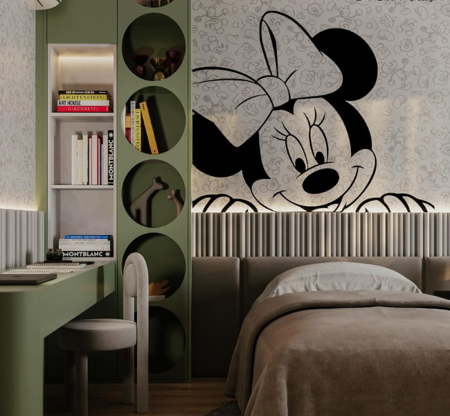 A Playful Touch: Minnie-Inspired Girls’ Bedroom Delight