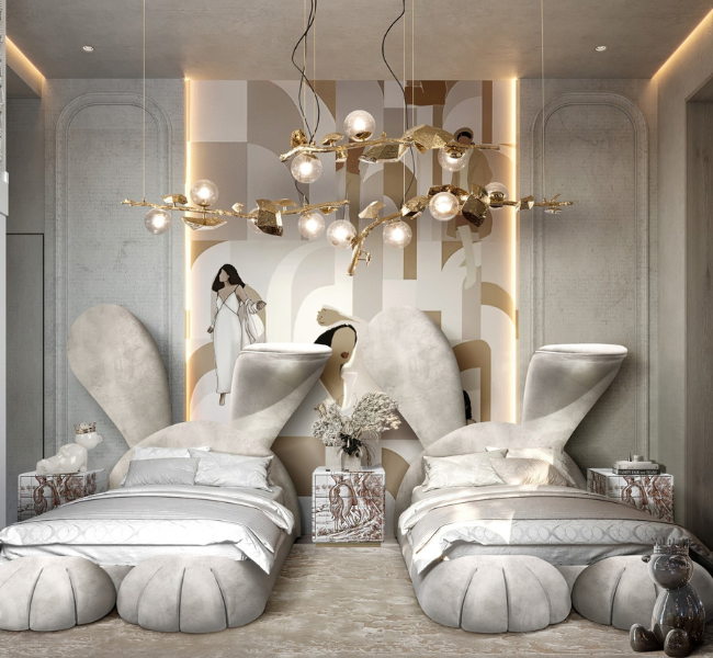 A Serene Luxury Kids Bedroom Designed for Comfort, Calm, and Imagination