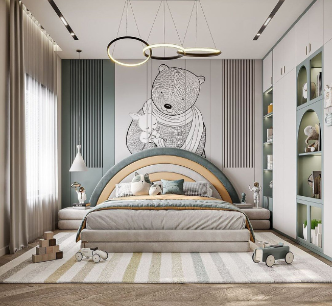 A Tranquil Play Haven: Tarık Hattaboğlu’s Dreamy Children’s Bedroom Design