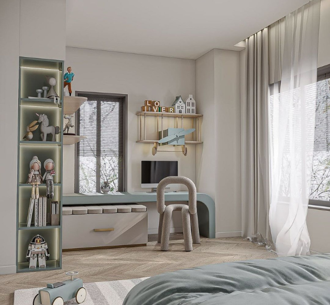 A Tranquil Play Haven: Tarık Hattaboğlu’s Dreamy Children’s Bedroom Design