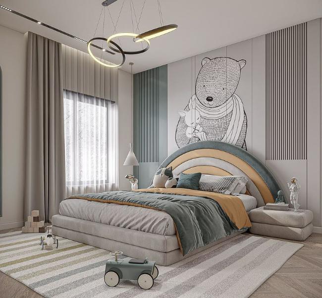 A Tranquil Play Haven: Tarık Hattaboğlu’s Dreamy Children’s Bedroom Design