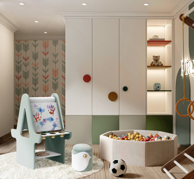 A Whimsical Playroom Designed to Inspire Creativity