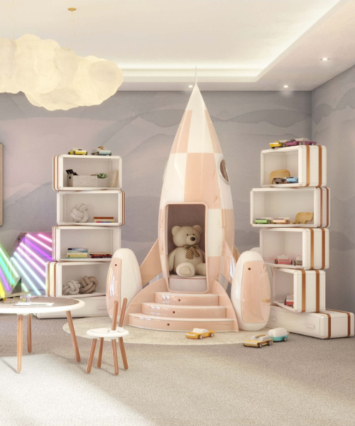 A Whimsical Wonderland: Designing a Kids' Luxury Playroom with Pink Hues