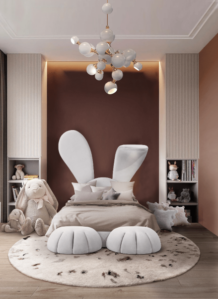 Adorable Kids’ Bedroom With Mr. Bunny Bed