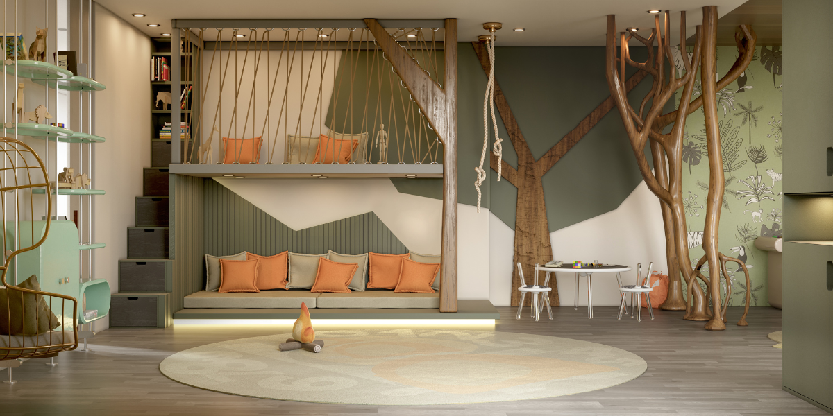 Adventure Awaits: Jungle-Themed Kids Play Room