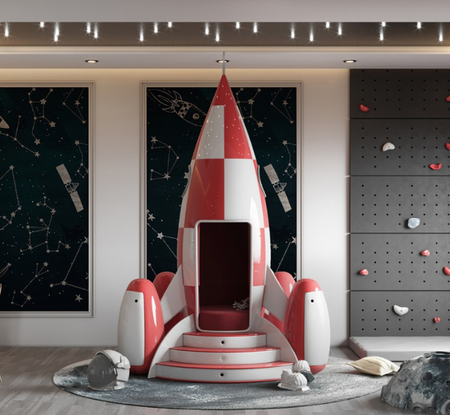 Blast Off! Inspiring Kids' Playrooms Featuring the Rocky Rocket