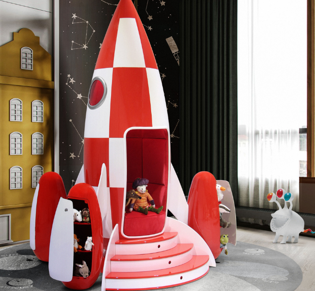 Blast Off! Inspiring Kids' Playrooms Featuring the Rocky Rocket