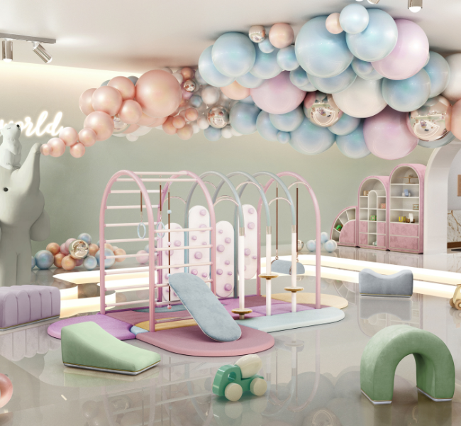 Bubble Gum Gym Wonderland: Designing a Dynamic Playroom for Kids