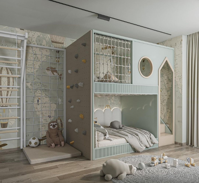 Crafting a Cozy and Vibrant Space for Kids in Green Tones