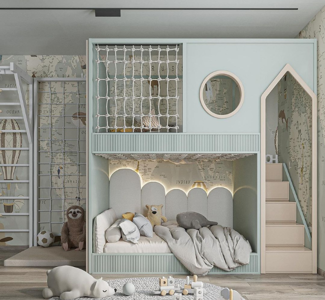 Crafting a Cozy and Vibrant Space for Kids in Green Tones