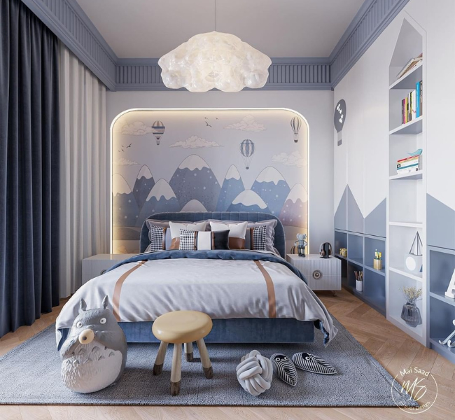 Crafting a Vibrant Blue Bedroom for Your Little One