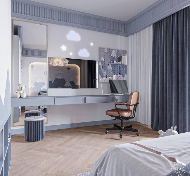 Crafting a Vibrant Blue Bedroom for Your Little One