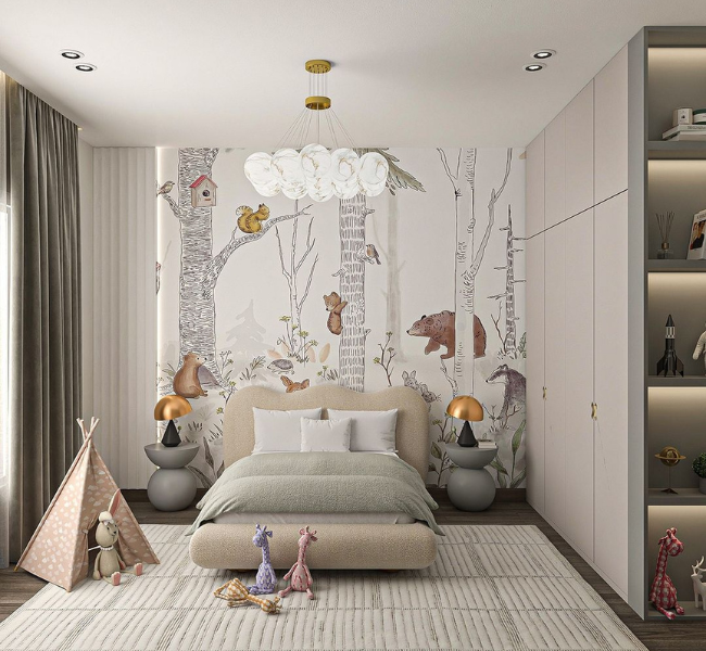 Creating a Dreamy Woodland-Themed Bedroom for Kids