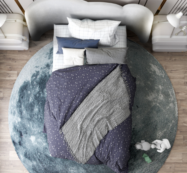Creating a Space-Themed Blue Bedroom for Your Little Boy