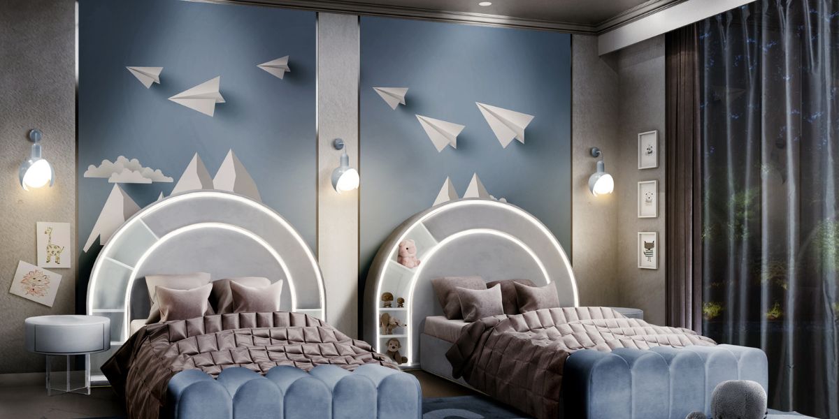 Creating a Tranquil Haven: Designing a Blue Bedroom for Little Boys