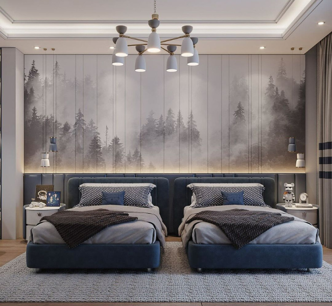 Designing the Perfect Bedroom for Two Boys in Blue Tones