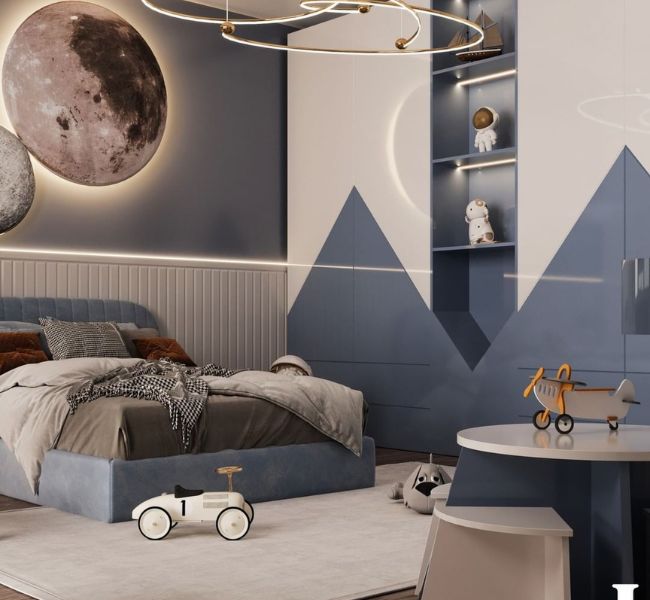 Dive into a Tranquil Blue Boy's Bedroom