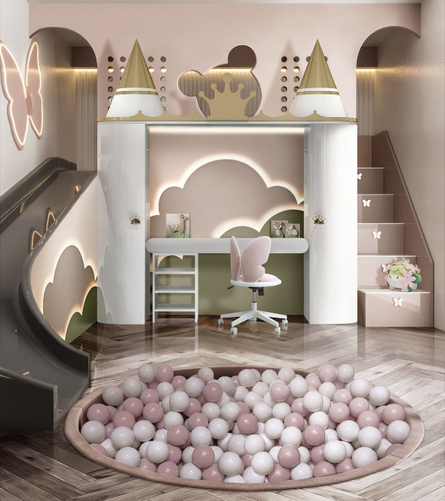 Dreams Turn Reality: A Castle-inspired Study Area For Kids