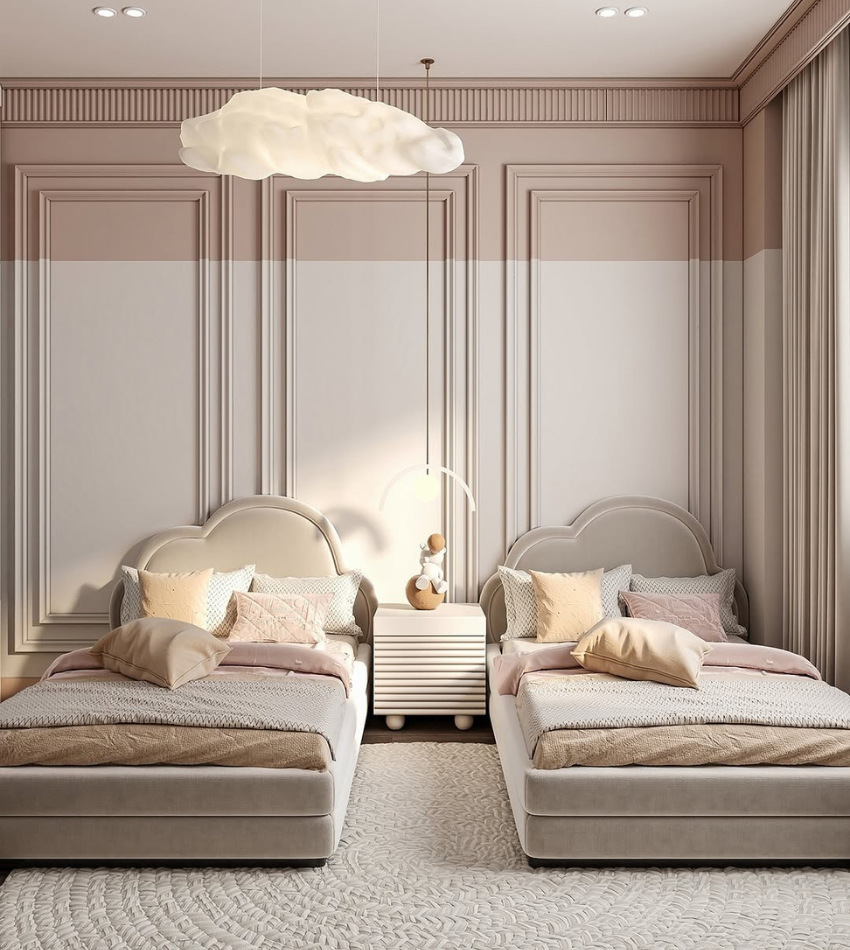 Elegance Redefined: A Dreamy Twin Bedroom in Russia