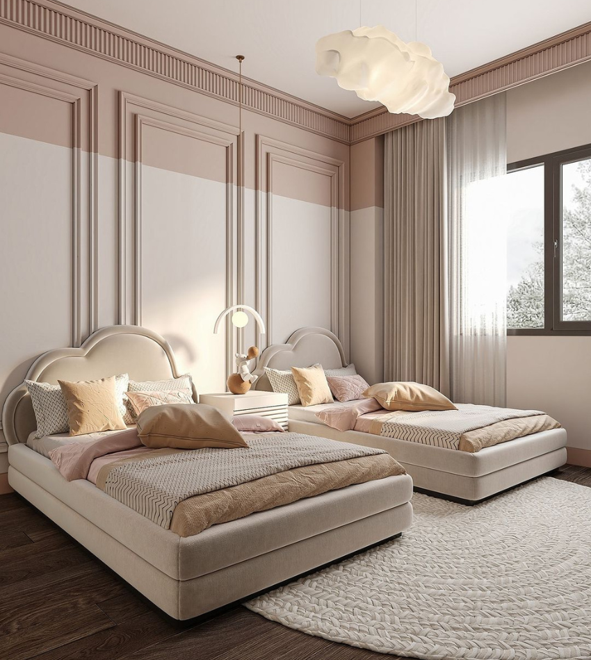 Elegance Redefined: A Dreamy Twin Bedroom in Russia