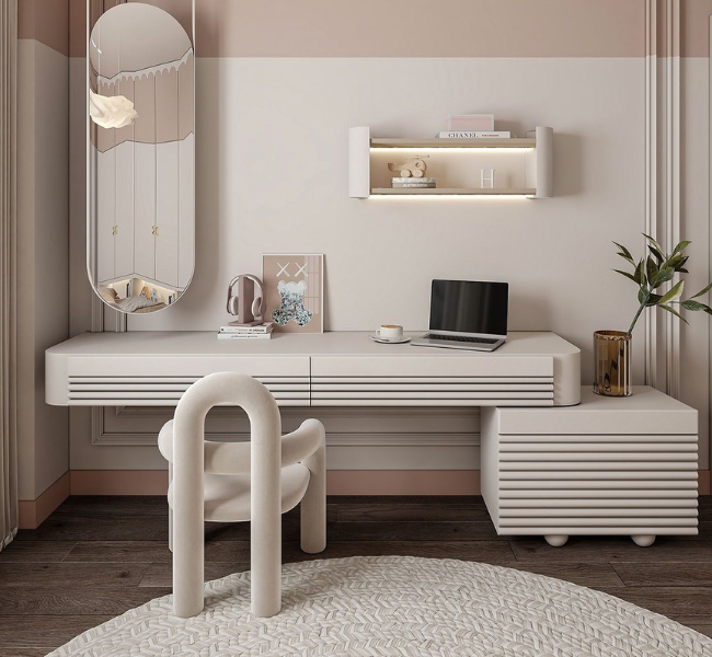 Elegant Minimalism Meets Soft Hues: Designing a Dreamy Twin Bedroom